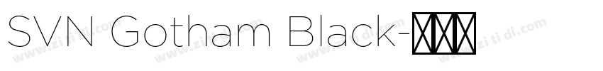 SVN Gotham Black字体转换